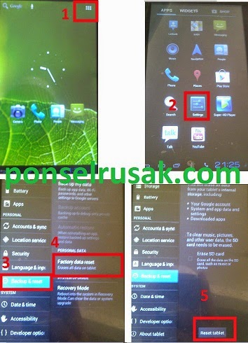 Tutorial erase data for tablet beyond