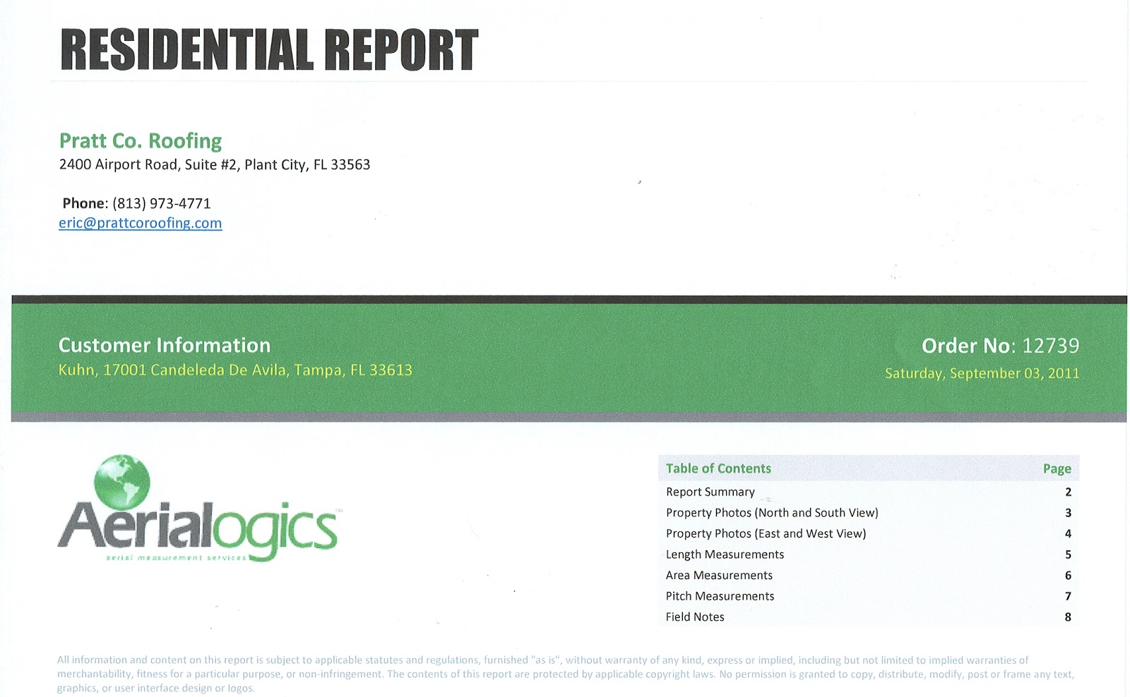Public Roofing Oversight "Satellite Roof Estimating Services"