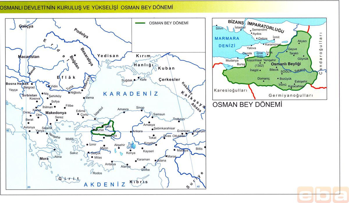 35 Osman Bey Donemi Haritasi