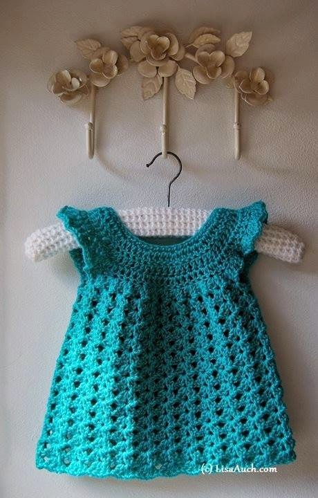 Free Crochet Patterns Baby Set Hat Booties and Dress