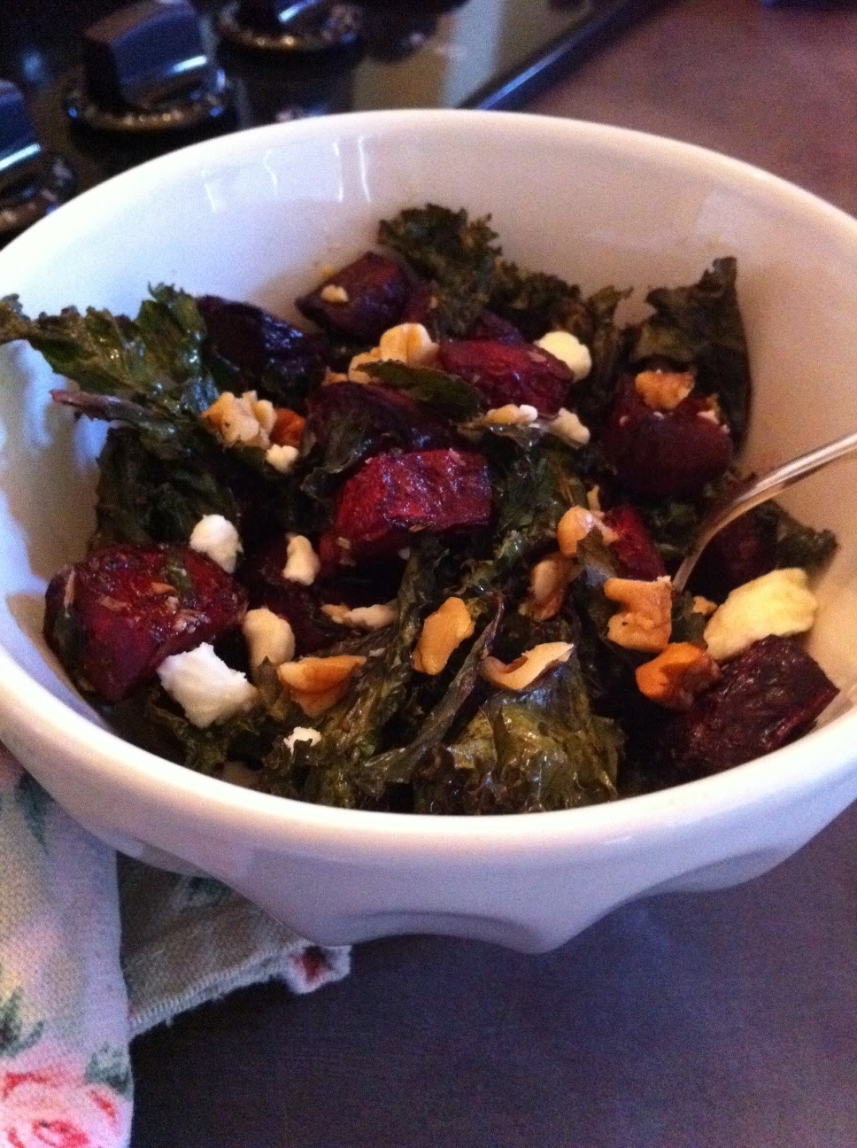 A WellNourished Life OvenRoasted Beets and Kale with Feta