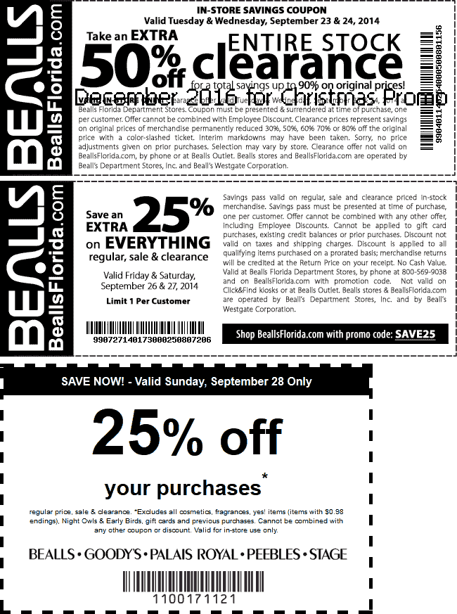 Bealls tx coupons august 2018