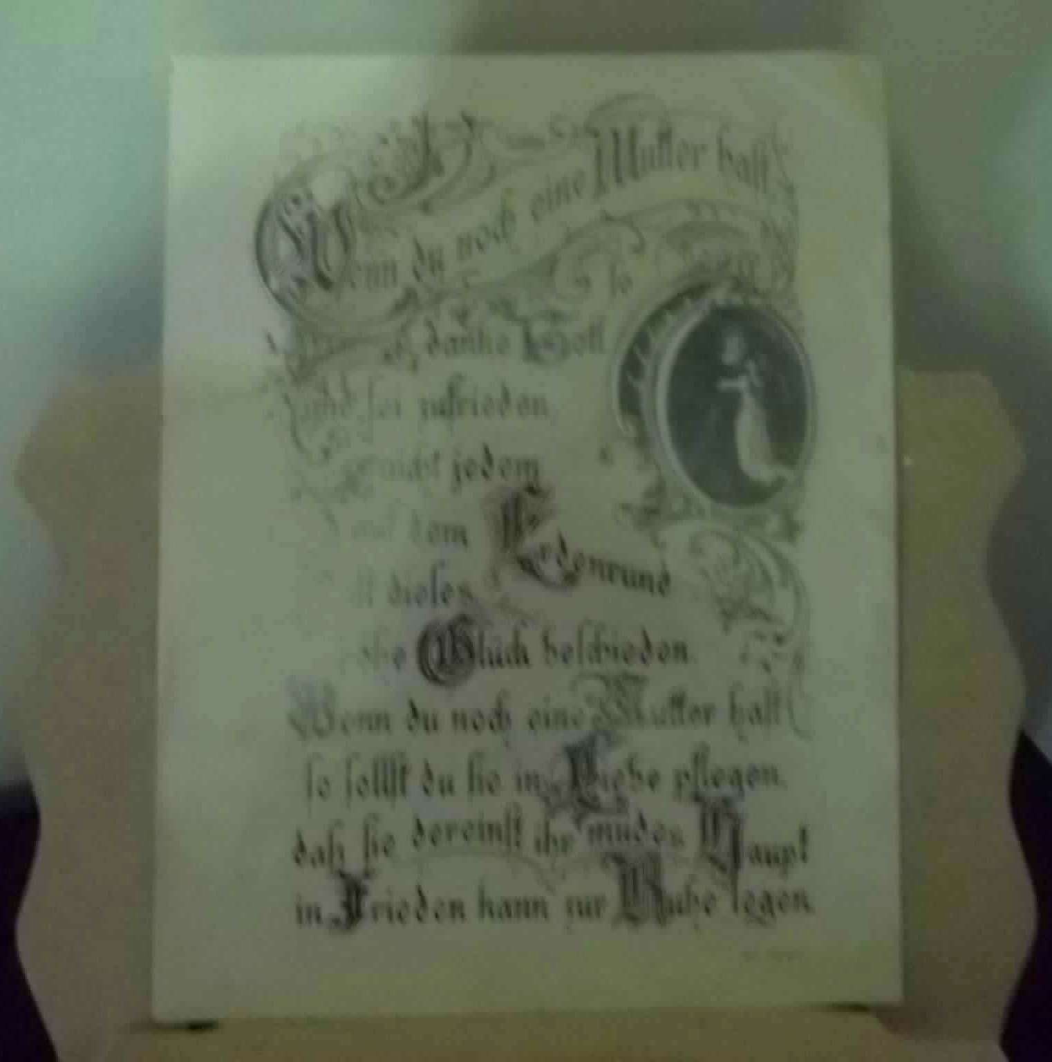 Coisas, Panos e Pets da Beth "Wenn Du noch eine Mutter hast..." Se