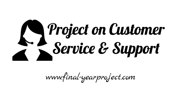 MBA Project on Customer service and support