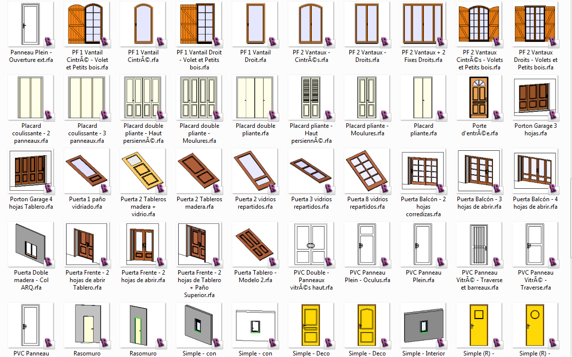 Librerías de familias para REVIT - arquirecursos