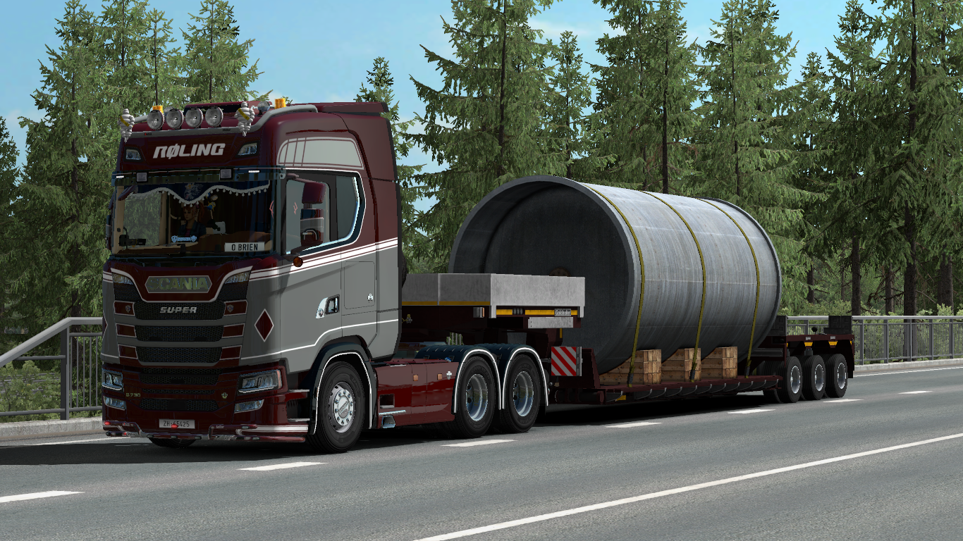 Ownable Overweight trailer Goldhofer V1.1 - Euro Truck Simulator 2 Mod ...