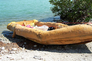 16 Cubans recently made it to America on this homemade raft!!
