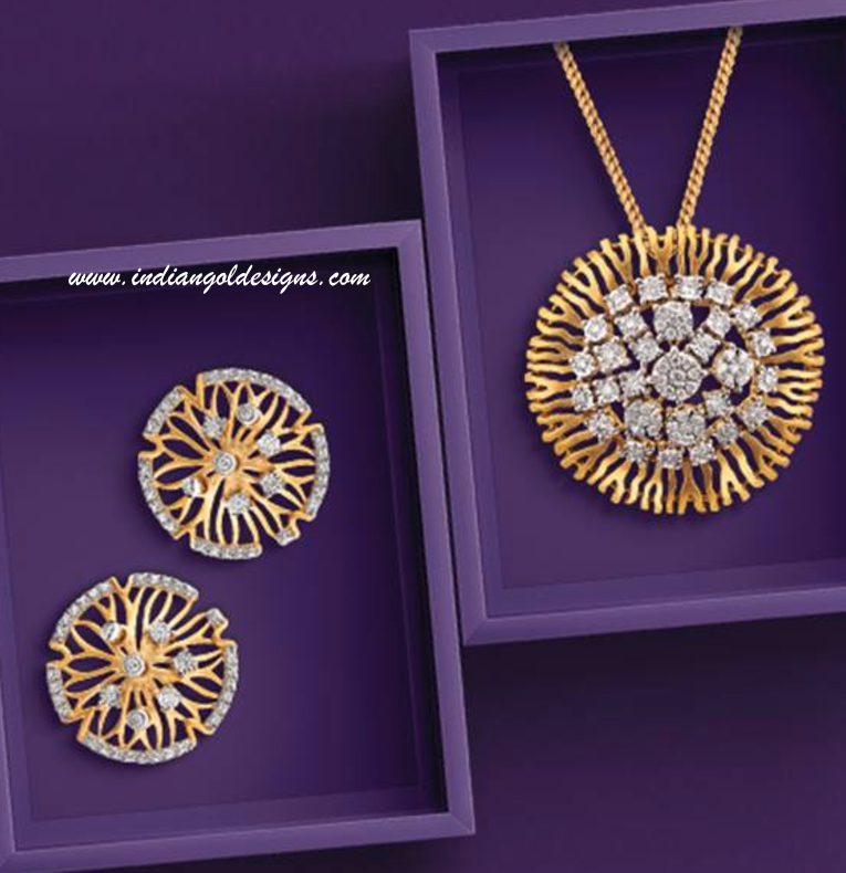 Gold And Diamond Jewellery Designs Tanishq Pendant Set - Diamond Pendant Sets Nakshatra Gold And Diamond Jewellery Designs Tanishq Pendant Set - Diamond Pendant Sets Nakshatra