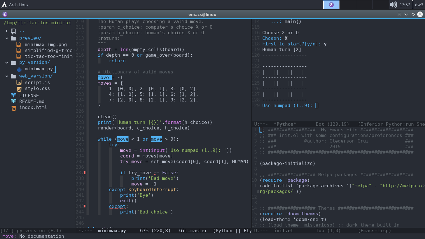 Transformando Emacs em um IDE Python - Parte 1