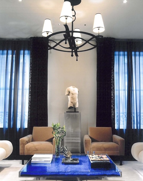 Fiorito Interior Design The Yves Klein Table bleue