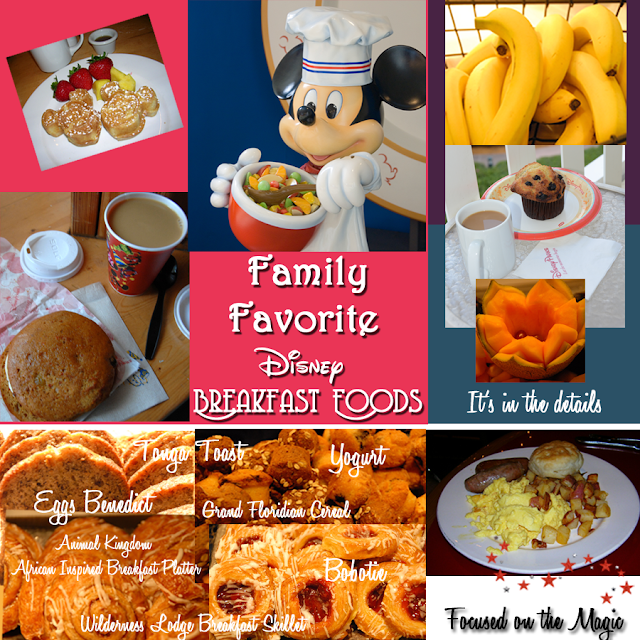 Disney Breakfast Food Favorites