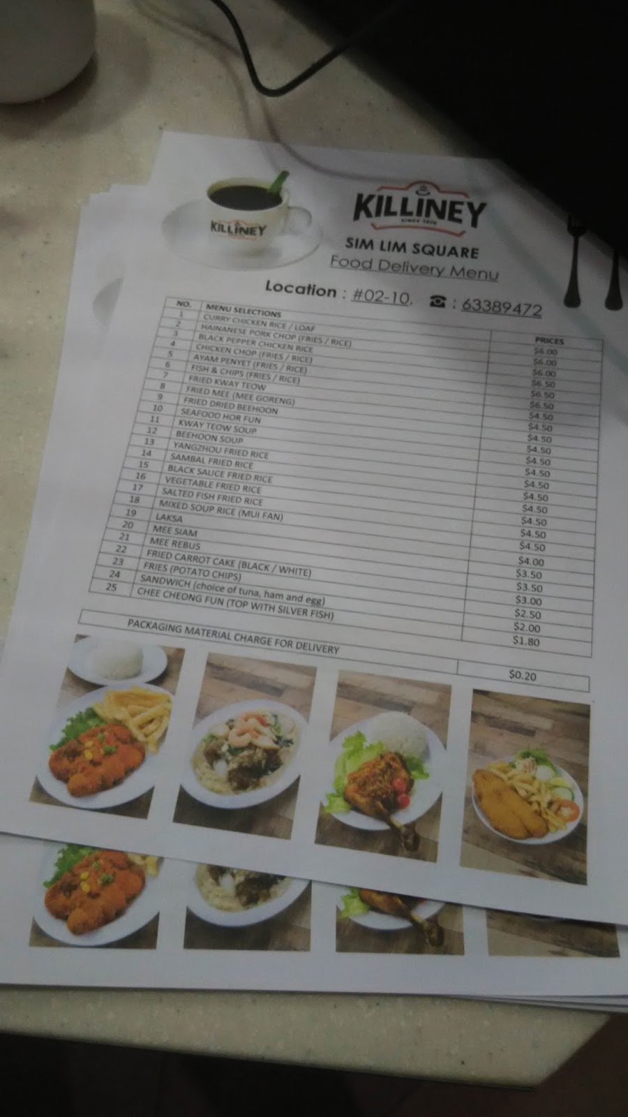 Our Journey Singapore Sim Lim Square Killiney Kopitiam