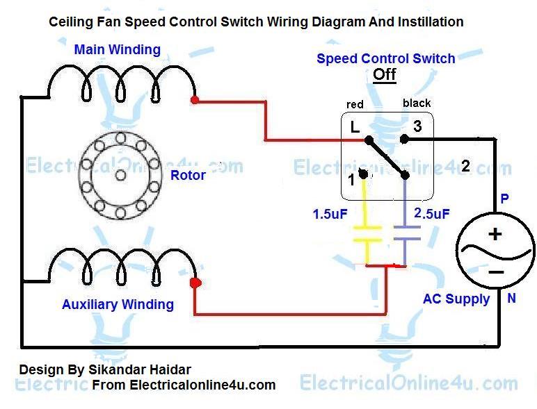 3 Speed Fan Motor Wiring Diagram With Capacitor