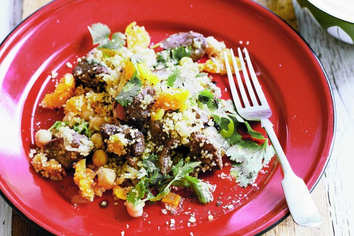 Baked lamb & apricot couscous recipe | LEBANESE RECIPES