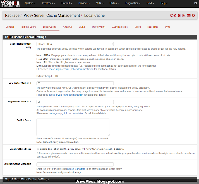 DriveMeca instalando y configurando pfSense Squid Transparent Proxy paso a paso