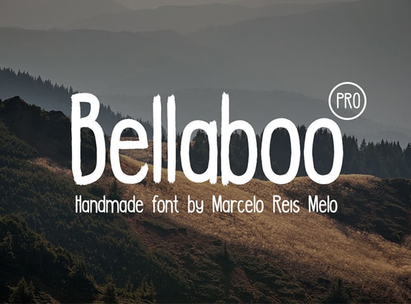 Bellaboo PRO – Free Brush Font Brush font terbaik 2017 - Bellaboo PRO – Free Brush Font