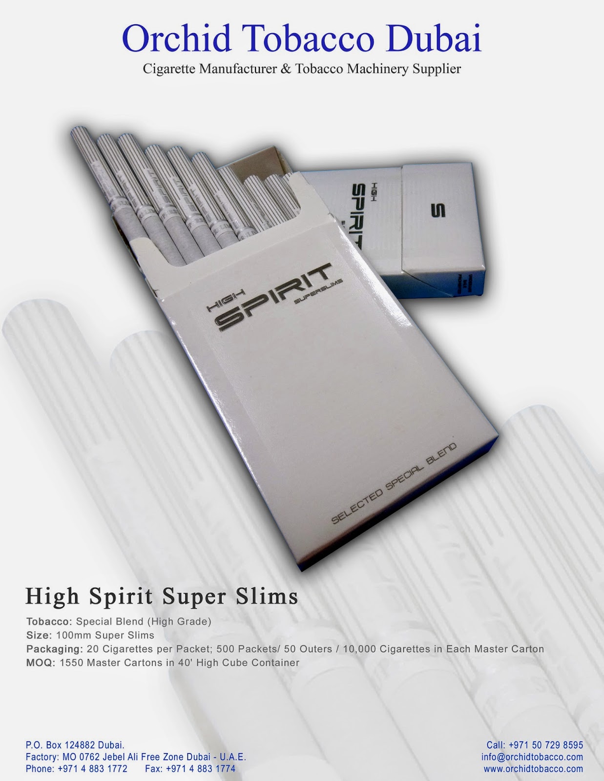 Top Cigarette Brands Orchid Tobacco is a Cigarette Manufacturing