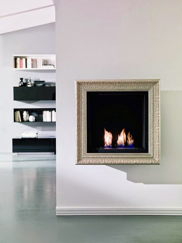 Deco-ecological fireplaces