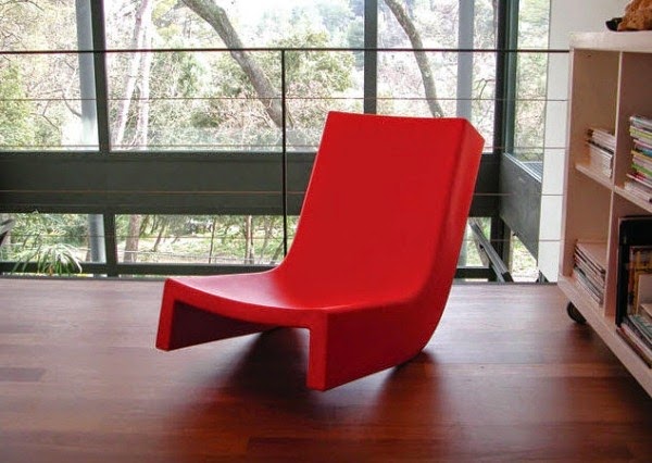 Contemporary rocking chair for relaxing hours