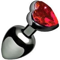 Collection Scarlet Heart Shaped Jewel Butt Plug