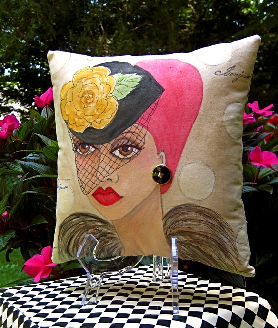 Hand Painted Pillows For Christmas