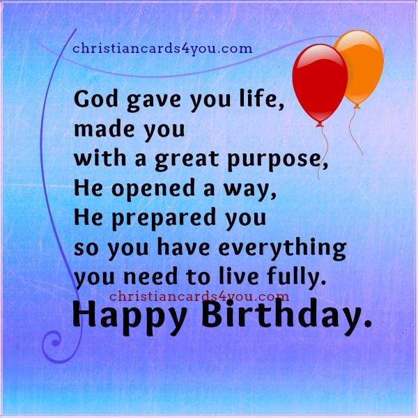Happy Birthday Nice Wishes to you | Christian Cards for You