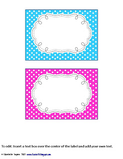 Classroom Freebies Too: 3.5 x 5 Editable Labels