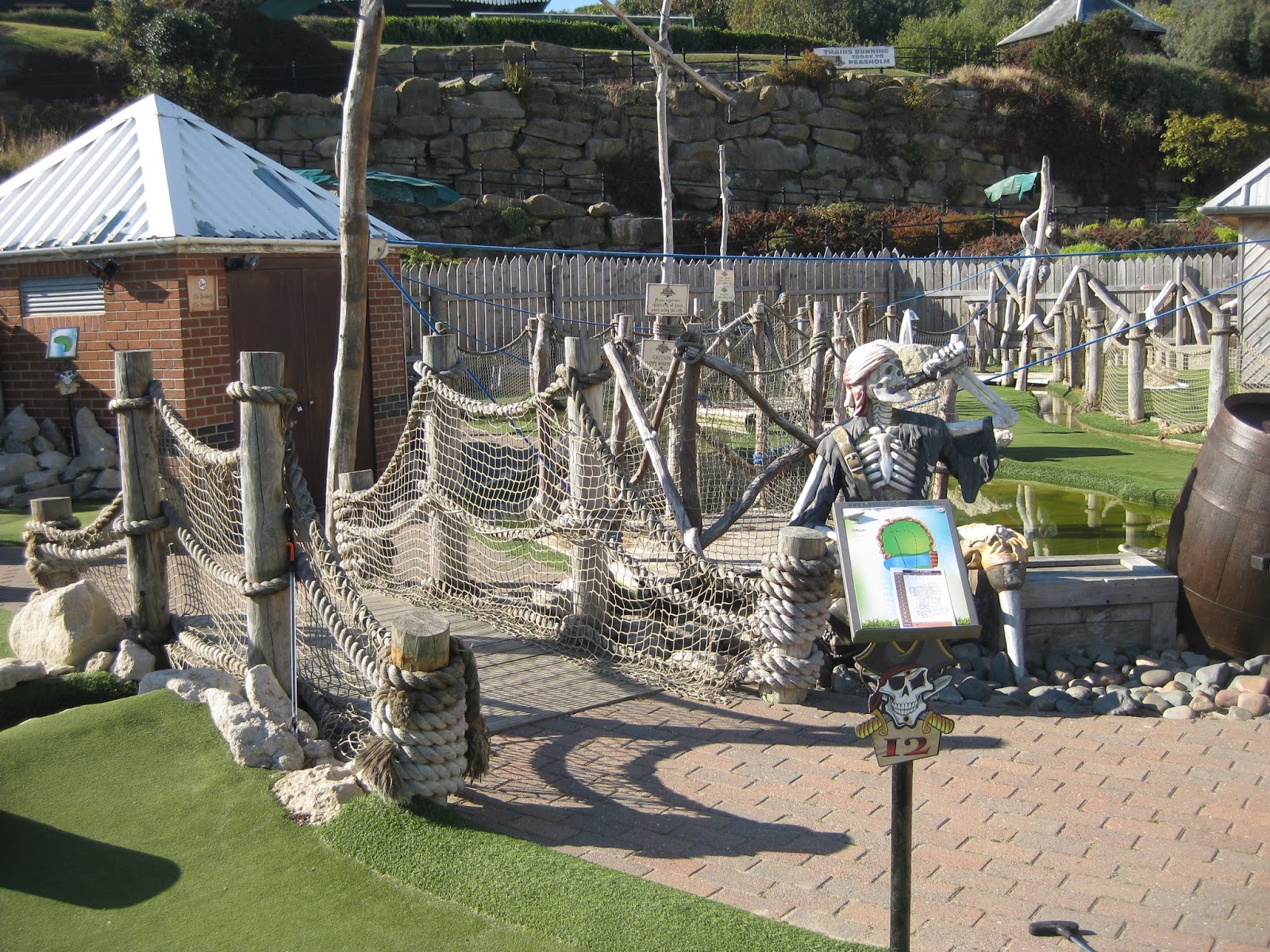 Two Crazy Golfers Ahoy me hearties! Pirate minigolf in Scarborough