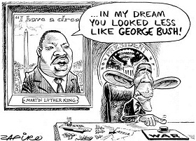Zapiro: Obama's dreams.