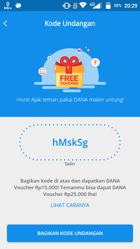 Kode Undangan DANA dan Cara Menggunakannya Agar Mendapatkan Voucher Kode Undangan DANA dan Cara Menggunakannya Agar Mendapatkan Voucher