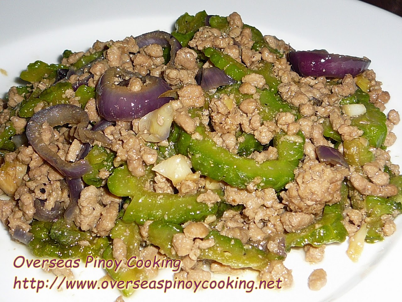 Pork Giniling with Ampalaya