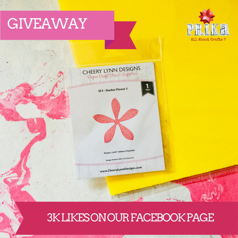 giveaway alert 3k likes on our facebook page prika prika prika all about crafts