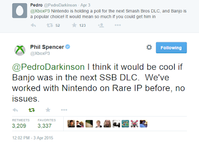 Phil Spencer Banjo Kazooie SSB DLC Super Smash Bros. 4 Rare