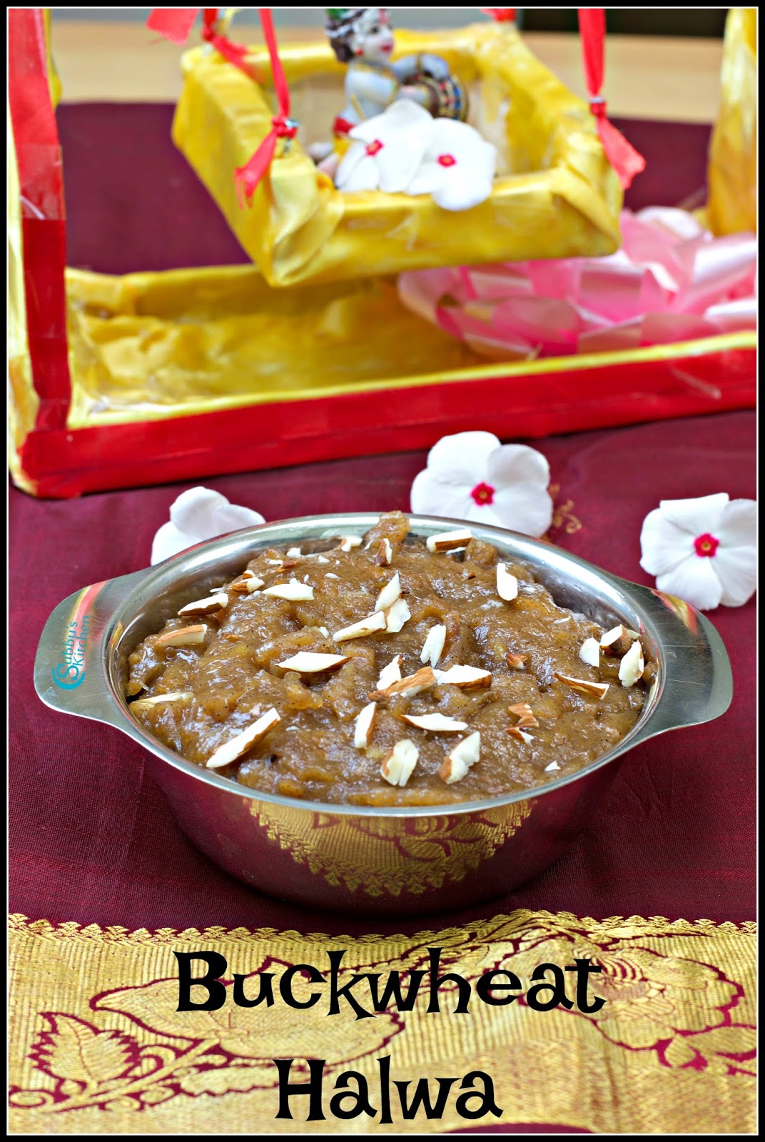 Kuttu Ka Halwa Buckwheat Flour Halwa Recipe Subbus Kitchen