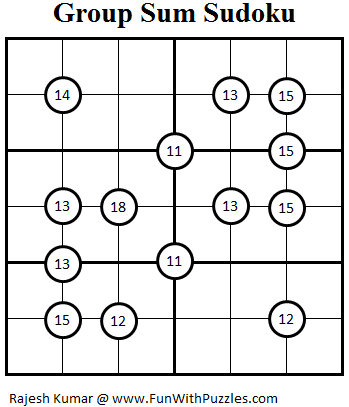 Group Sum Sudoku (Mini Sudoku Series #22)