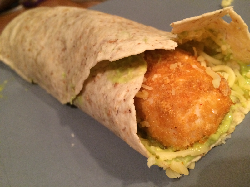 Koolhydraatarme recepten Wrap met guacamole en kip