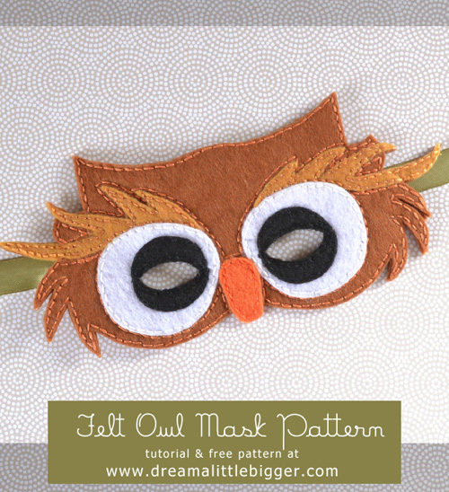 My Owl Barn: DIY: Owl Mask + Free Pattern