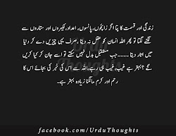 urdu quotes thoughts