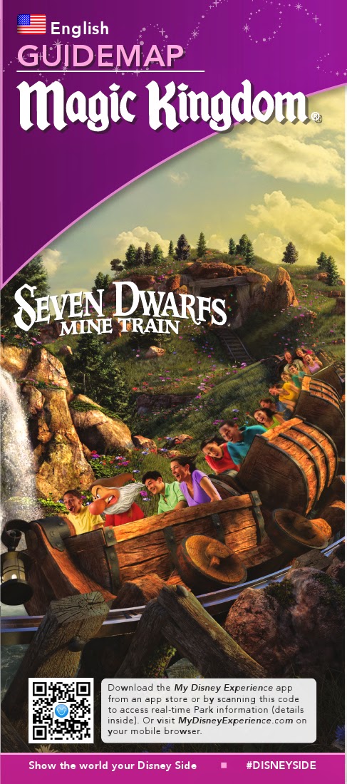 Filmic Light - Snow White Archive: First Park Map Featuring the Mine Train