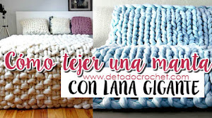DIY Cómo Tejer una Manta con Lana Gigante