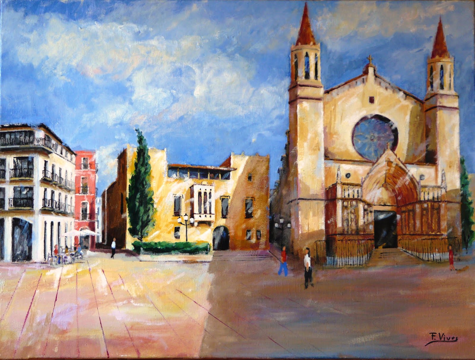 GALERIA D ART ONLINE FINA VIVES VENDA DE QUADRES A L OLI DEL PENEDES 