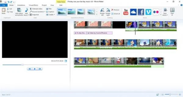 Windows Movie Maker - 11 Software Video Editor Terbaik Untuk Windows