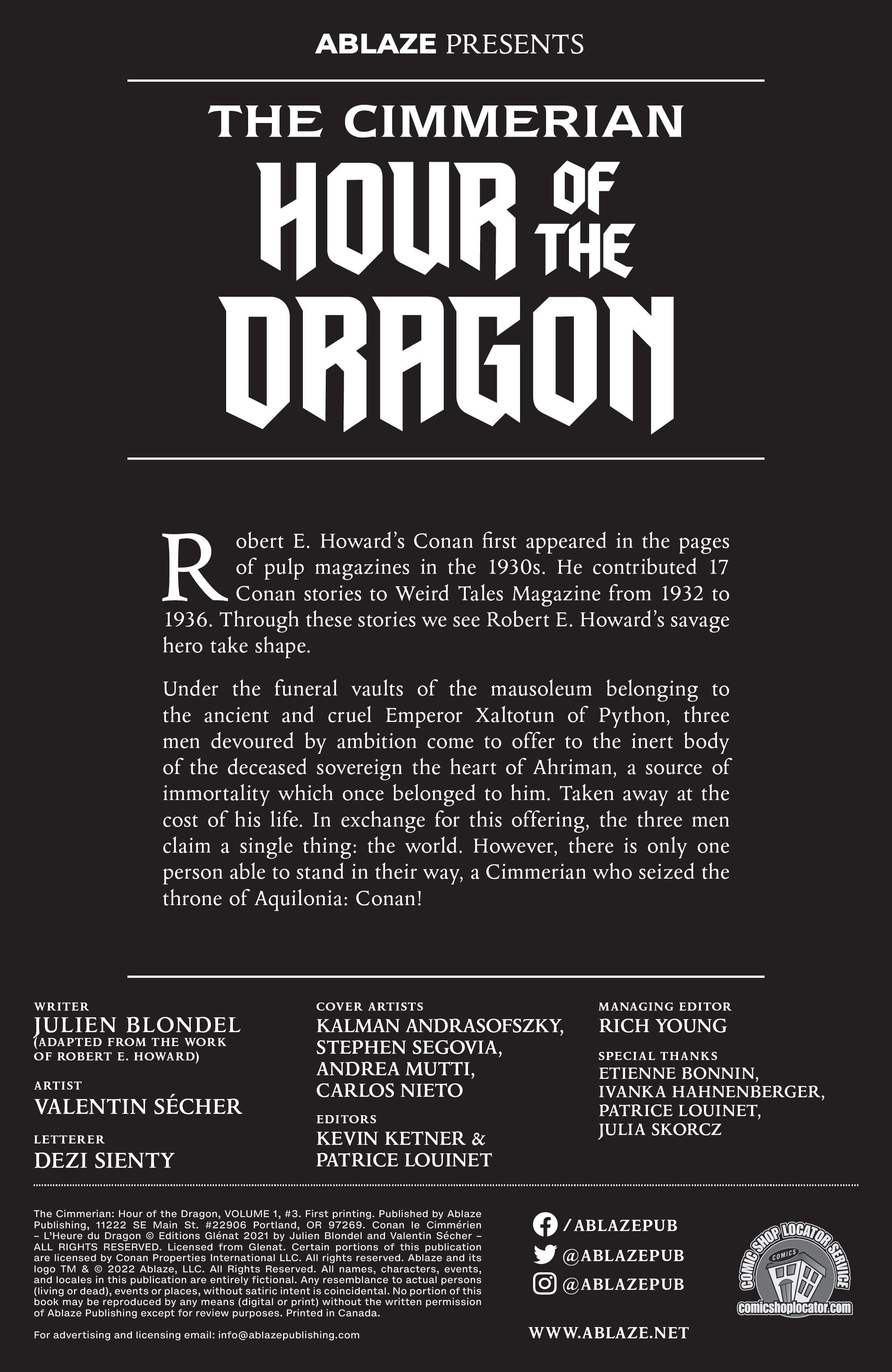 Read online The Cimmerian: Hour of the Dragon comic -  Issue #3 - 2
