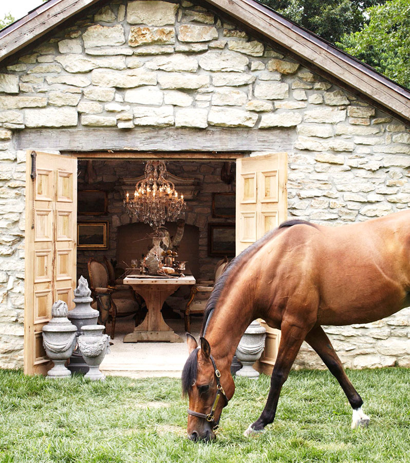 Romantic farmhouse style interior design by Annie Brahler Smith - found on Hello Lovely Studio