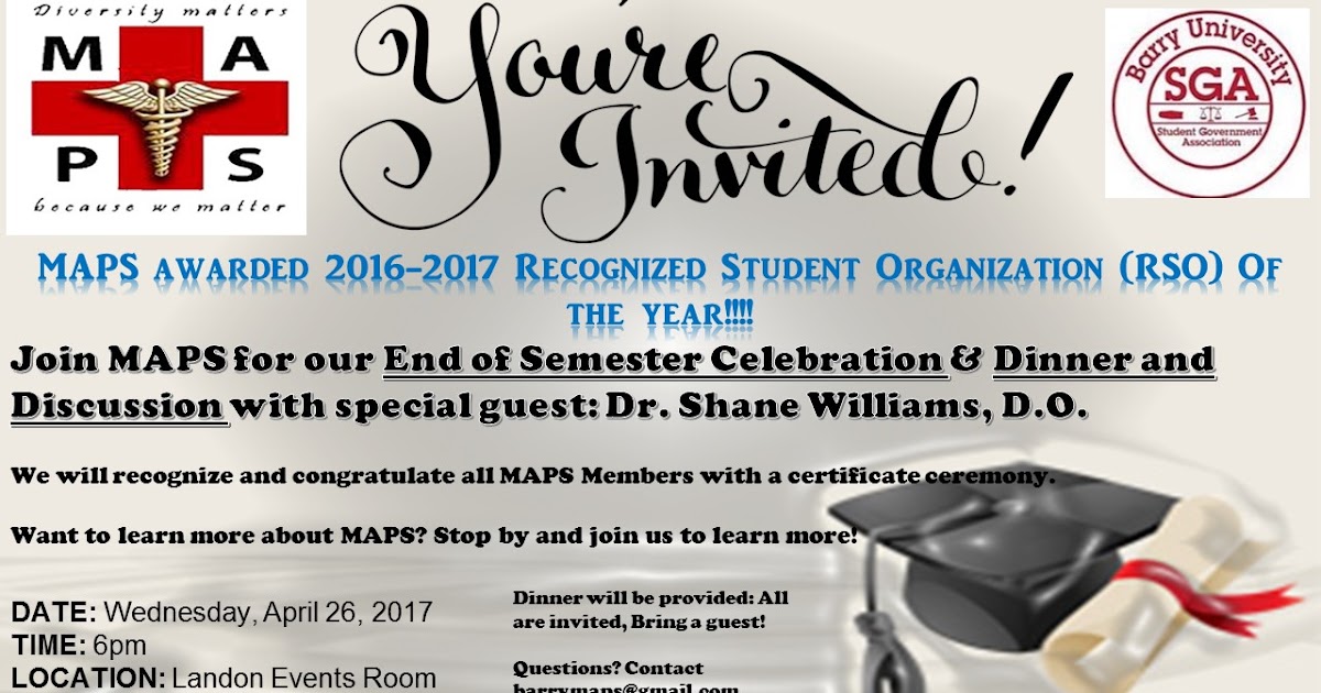 Barry University M.A.P.S. End of semester celebration!