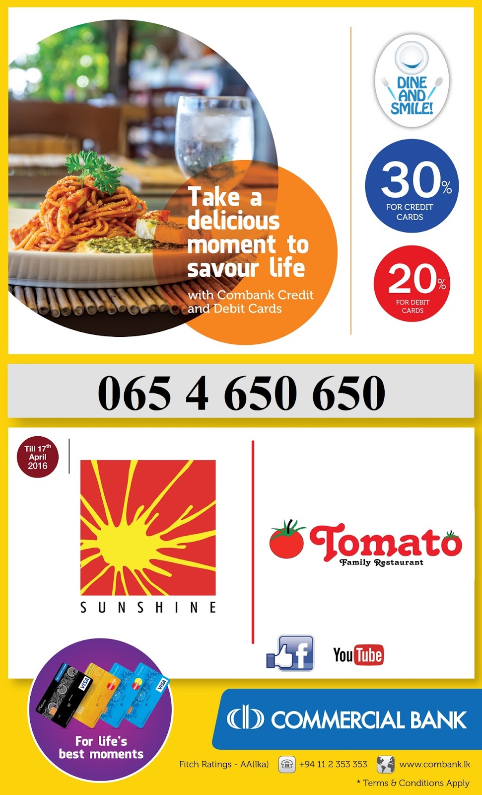 Advertisement TOMATO Family Restaurant SUNSHINE