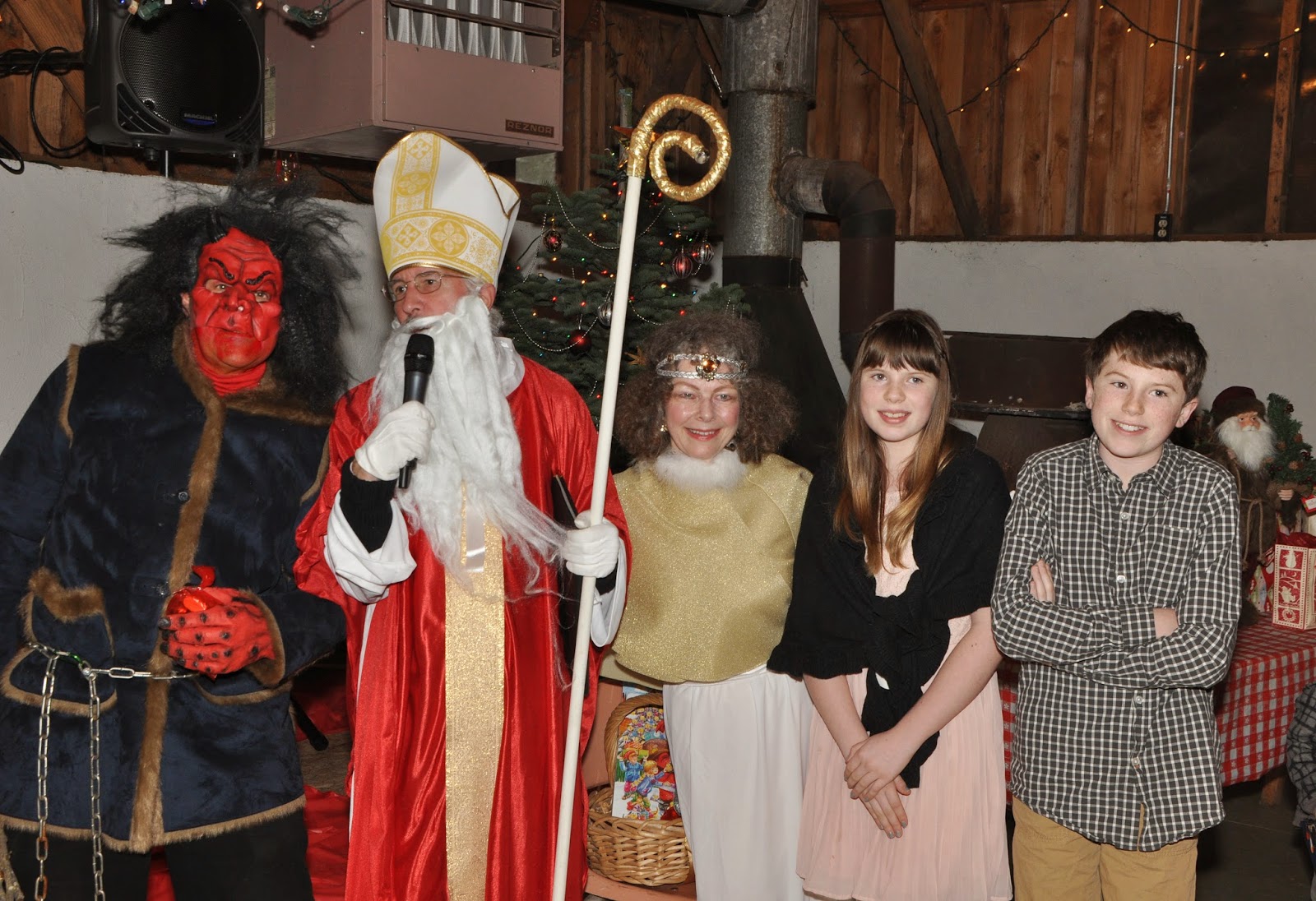 Shoreline Area News Krampus And St Nicholas Visit Austria Club Christmas Celebration