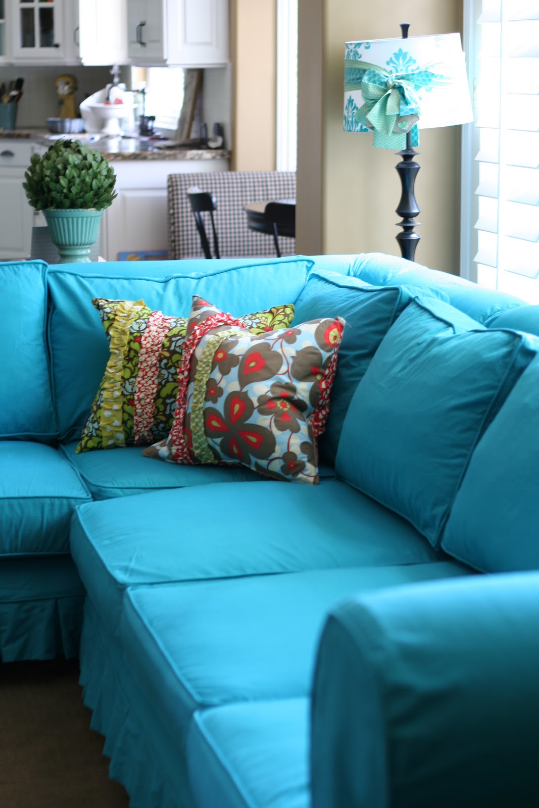 Custom Slipcovers by Shelley Jen's 2 piece Sectional