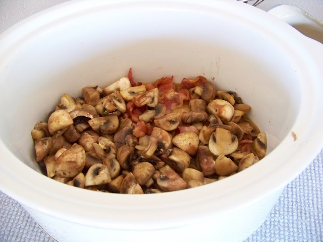Mushrooms and Bacon for Stew