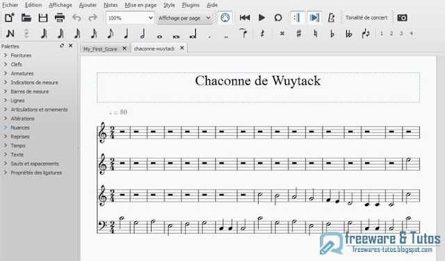 MuseScore : un super logiciel d'éditions de partitions musicales